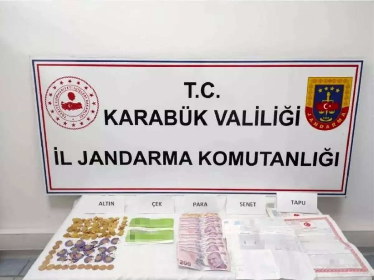 Karabük\'te yapılan tefecilik operasyonunda bir kişi gözaltına alındı