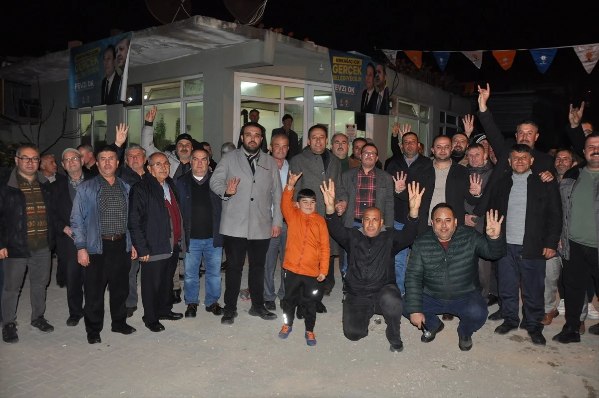 AK Parti Kırkağaç Belediye Başkan Adayı Fevzi Ok Mahalle Ziyaretleri Gerçekleştirdi