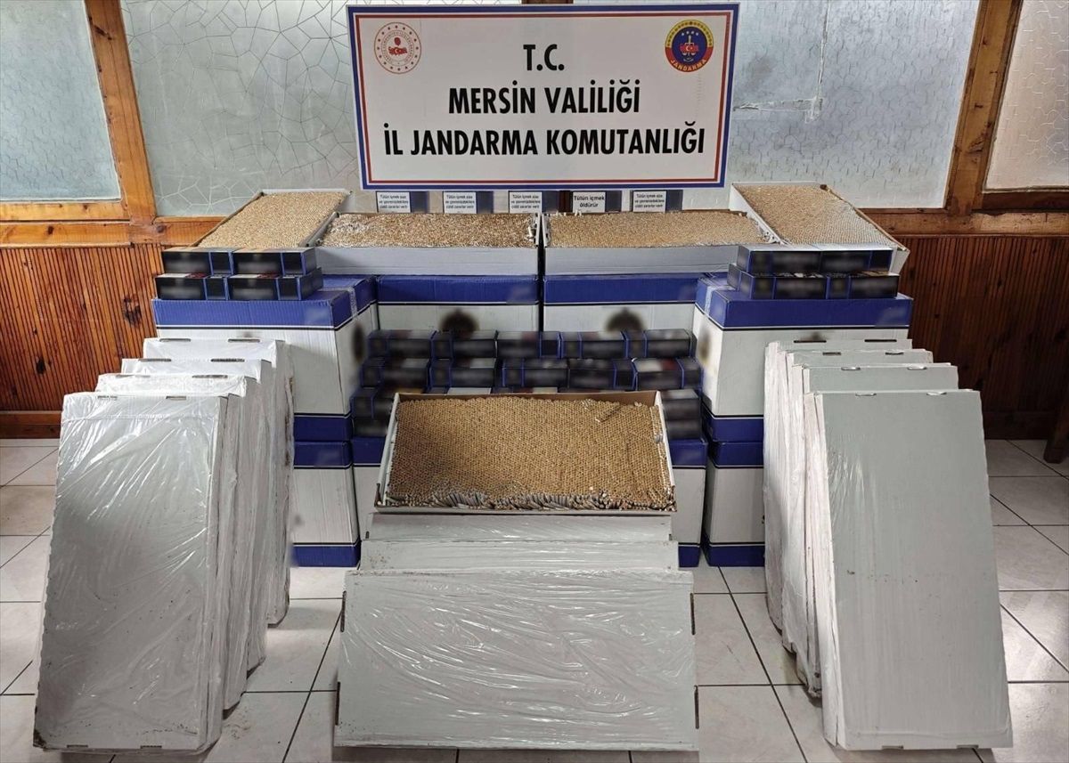 Mersin\'de 500 bin makaron ele geçirildi, bir şüpheli gözaltına alındı