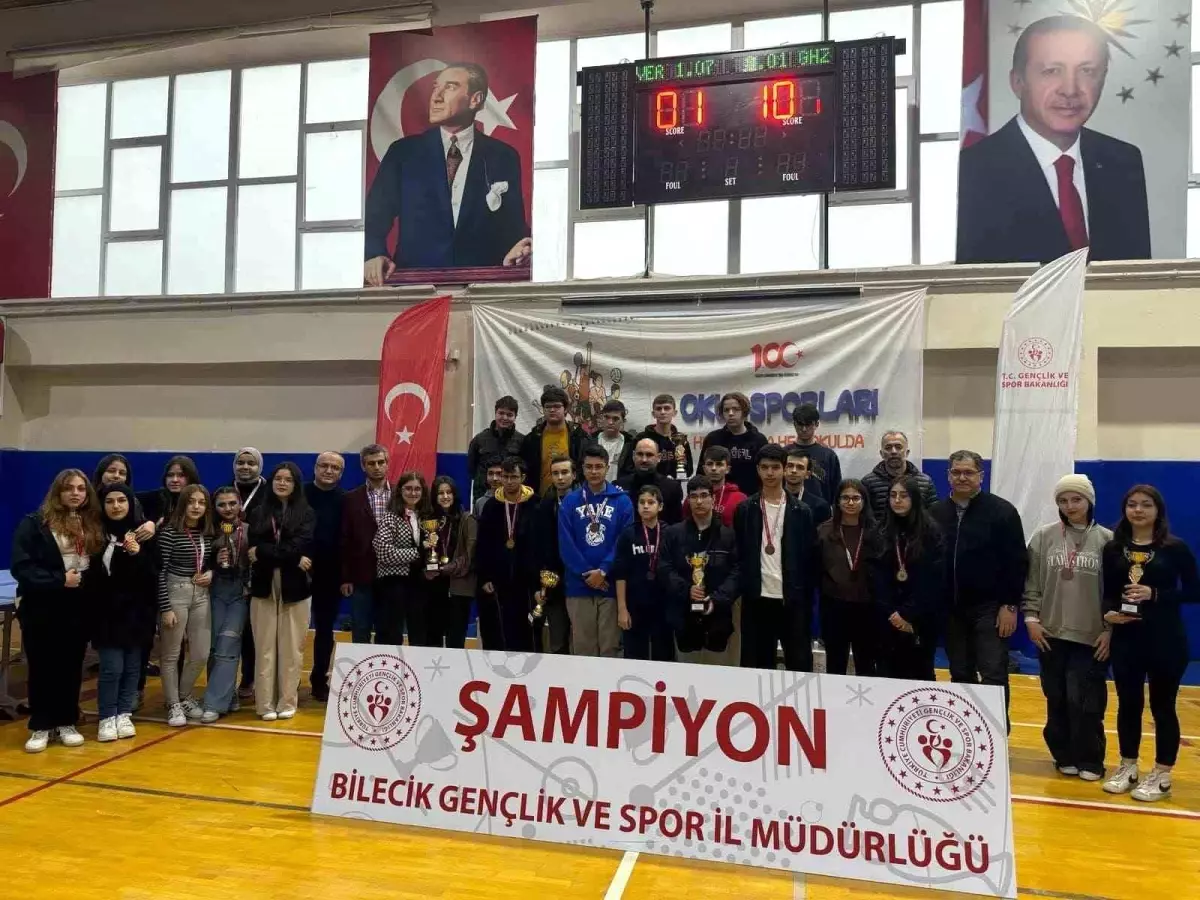 Bilecik Gençlik ve Spor İl Müdürlüğü tarafından düzenlenen Gençler Satranç Müsabakaları tamamlandı