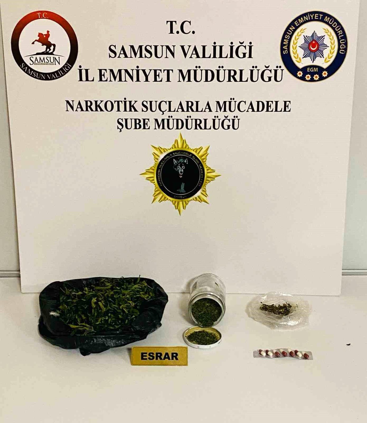 Samsun\'da polis tarafından düzenlenen narkotik uygulamasında 35 kişi yakalandı