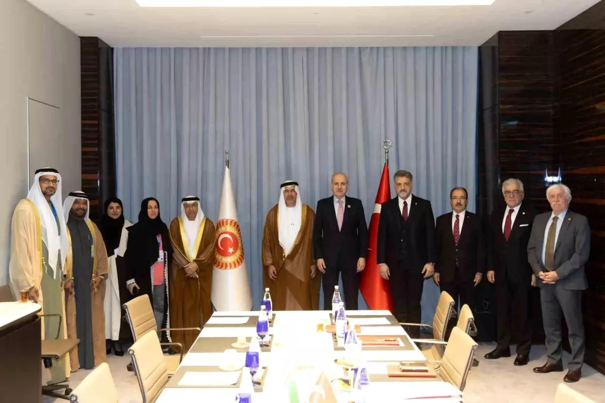 TBMM Başkanı Numan Kurtulmuş, BAE Federal Ulusal Konseyi Birinci Başkanvekili Tariq Humaid Matar Mohd Al Tayer\'i kabul etti