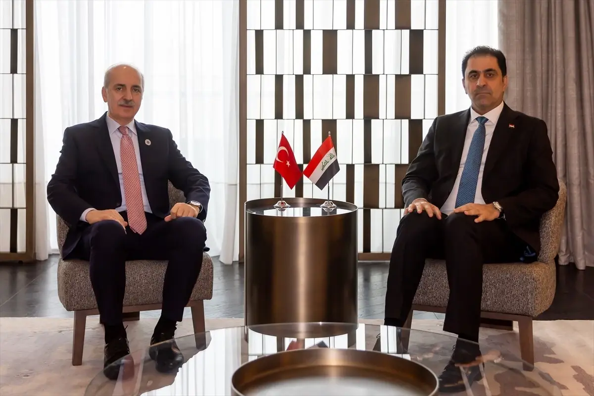 TBMM Başkanı Numan Kurtulmuş, Irak Temsilciler Meclisi Başkanvekili Muhsin Ali El Mendelavi ile görüştü