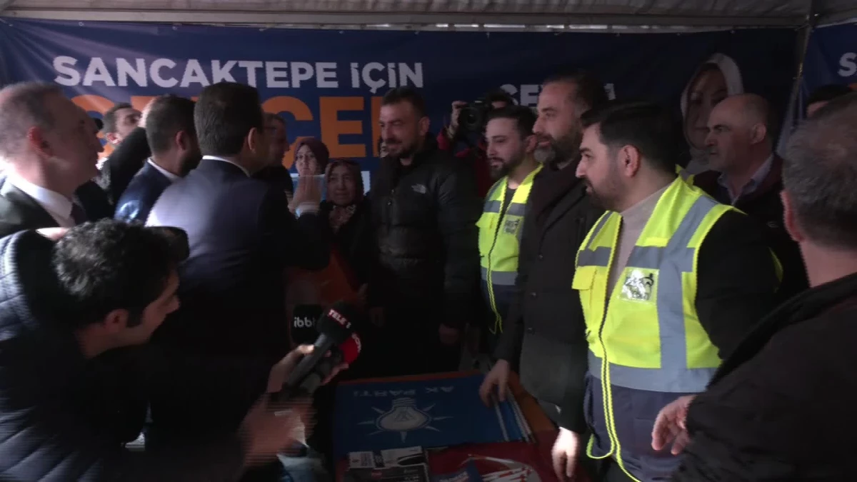 İmamoğlu, AKP çadırında esprili karşılık verdi