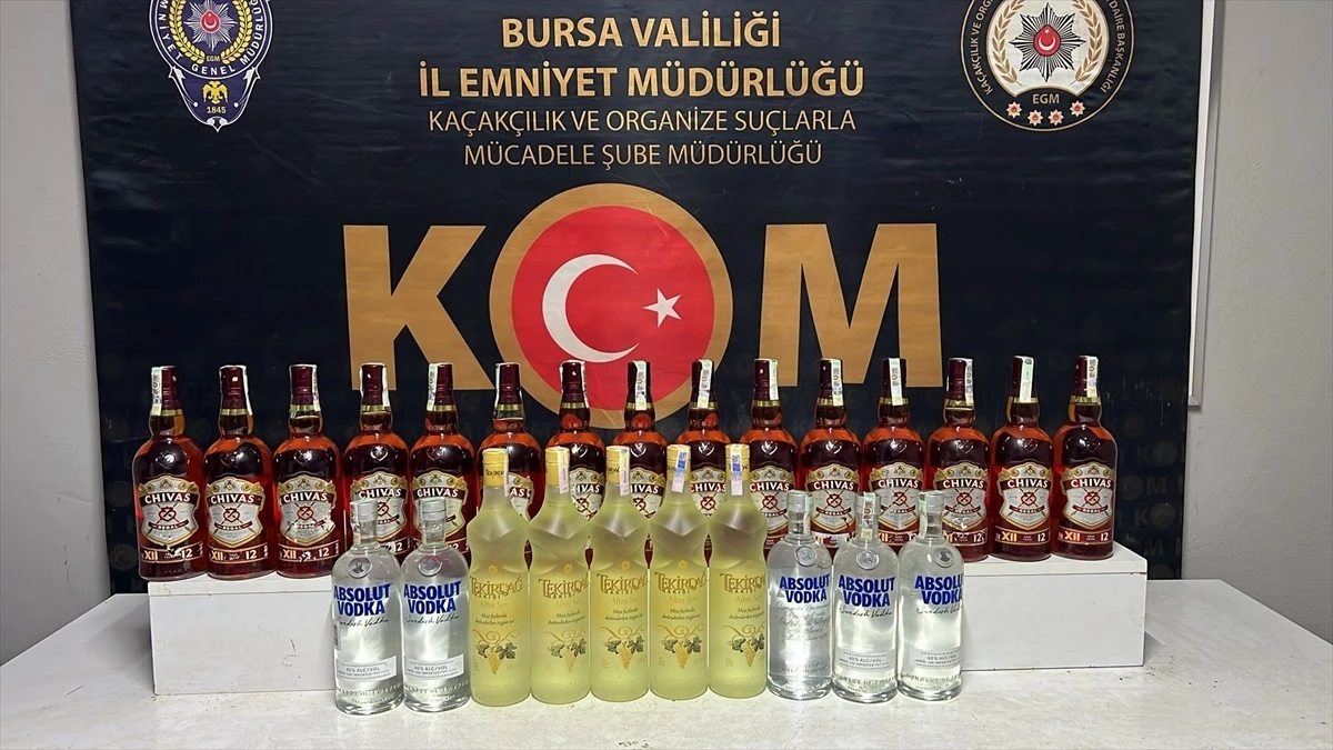 Bursa\'da Sahte İçki Üretimi Yapan 2 Zanlı Tutuklandı
