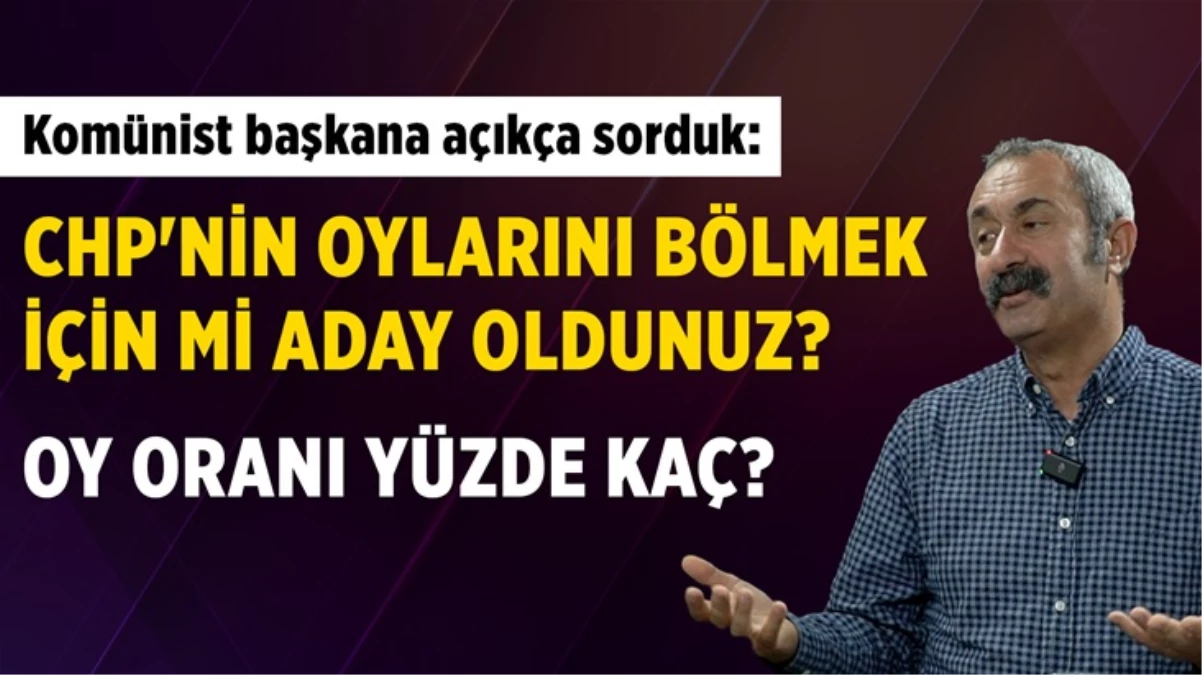 Fatih Mehmet Maçoğlu\'na açıkça sorduk: CHP\'nin oylarını bölmek için mi Kadıköy\'den aday oldunuz?