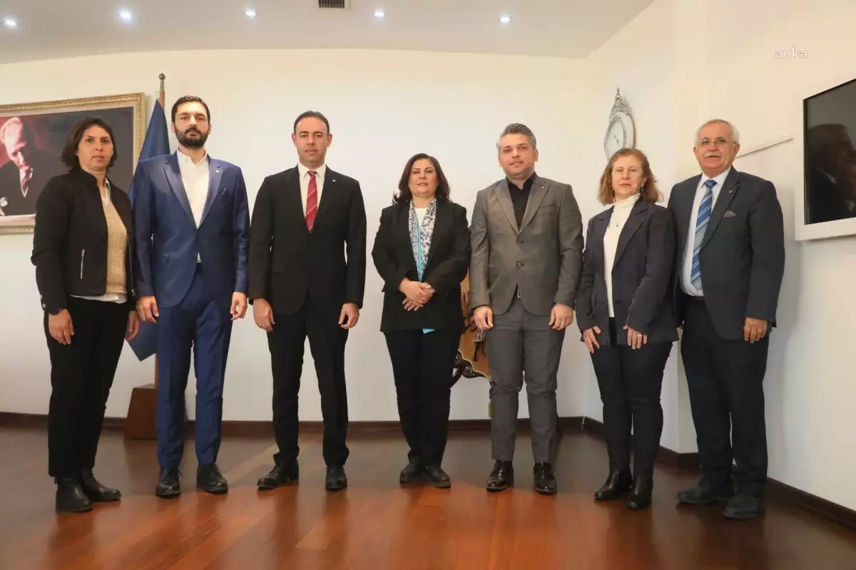 İMO Aydın Şubesi Yönetim Kurulu Başkanı ve Üyeleri Aydın Büyükşehir Belediye Başkanı Özlem Çerçioğlu'nu Ziyaret Etti