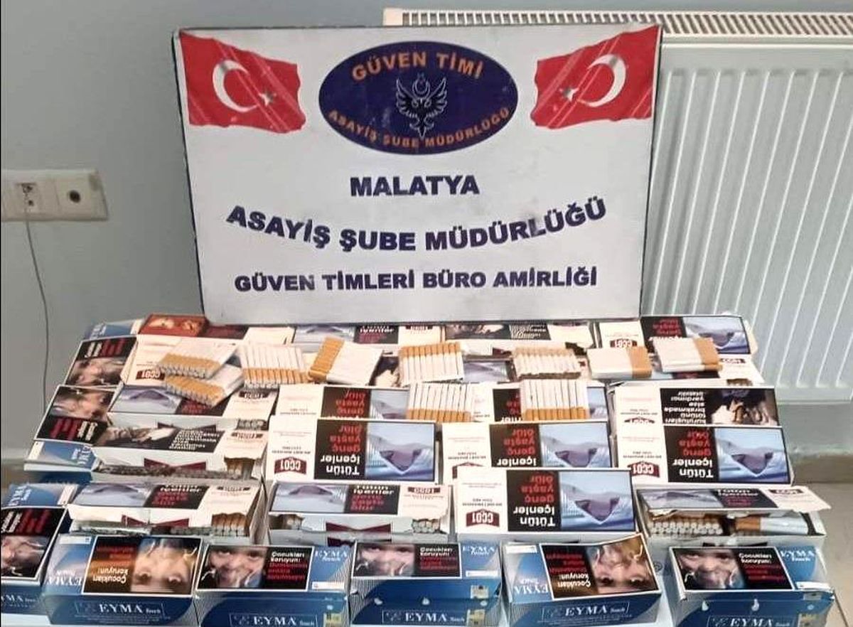 Malatya\'da 120 bin adet gümrük kaçağı sigara ele geçirildi