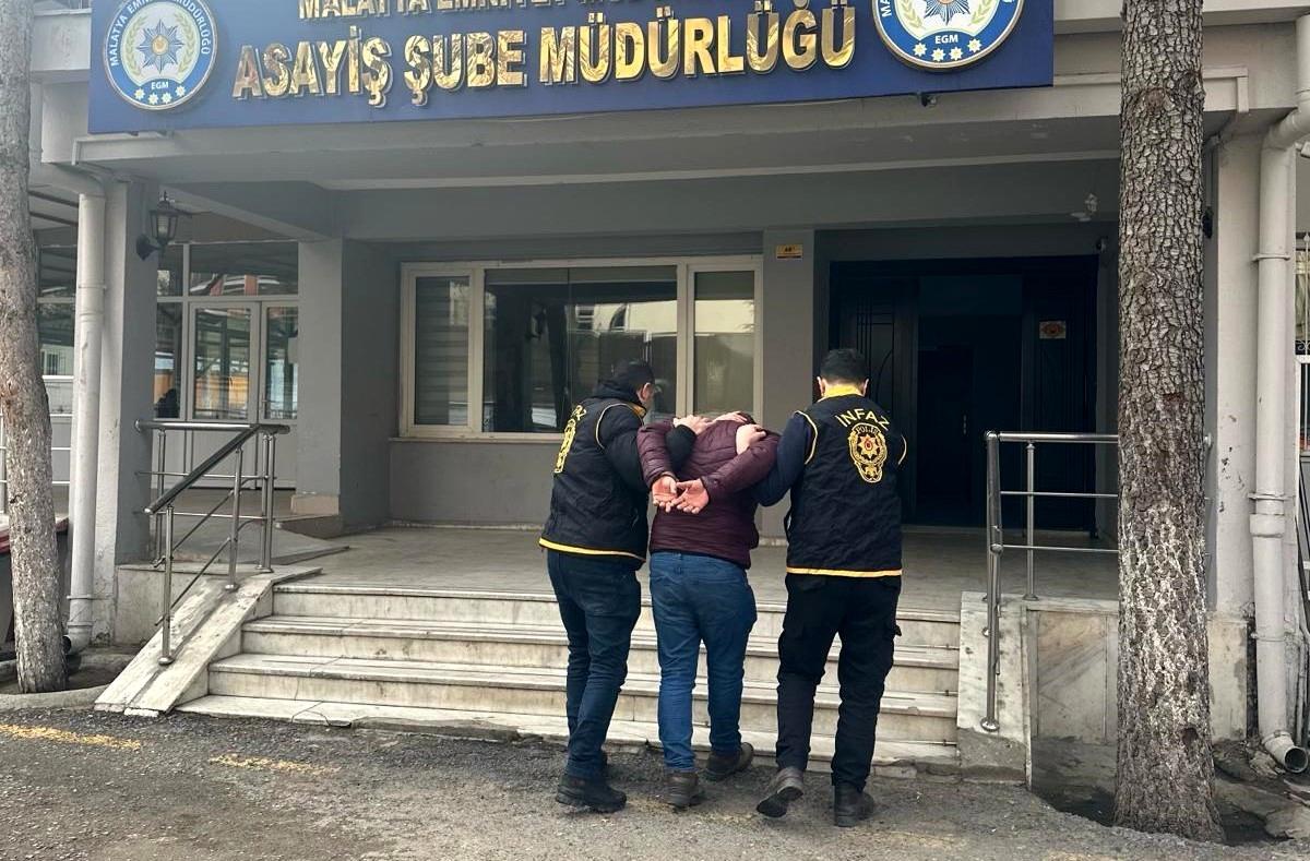 Malatya\'da 46 yıl 10 ay 22 gün hapis cezası bulunan hükümlü yakalandı