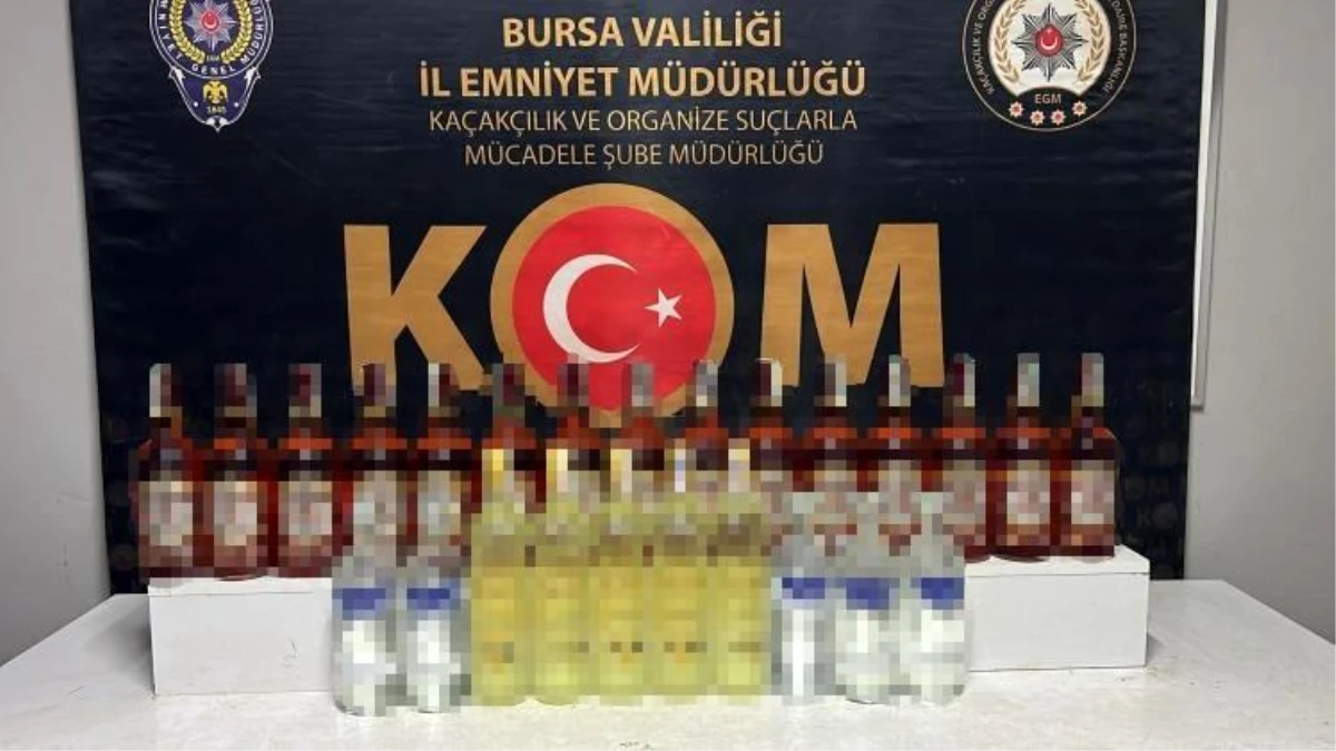Bursa\'da Sahte Alkollü İçki Operasyonu: 2 Tutuklama