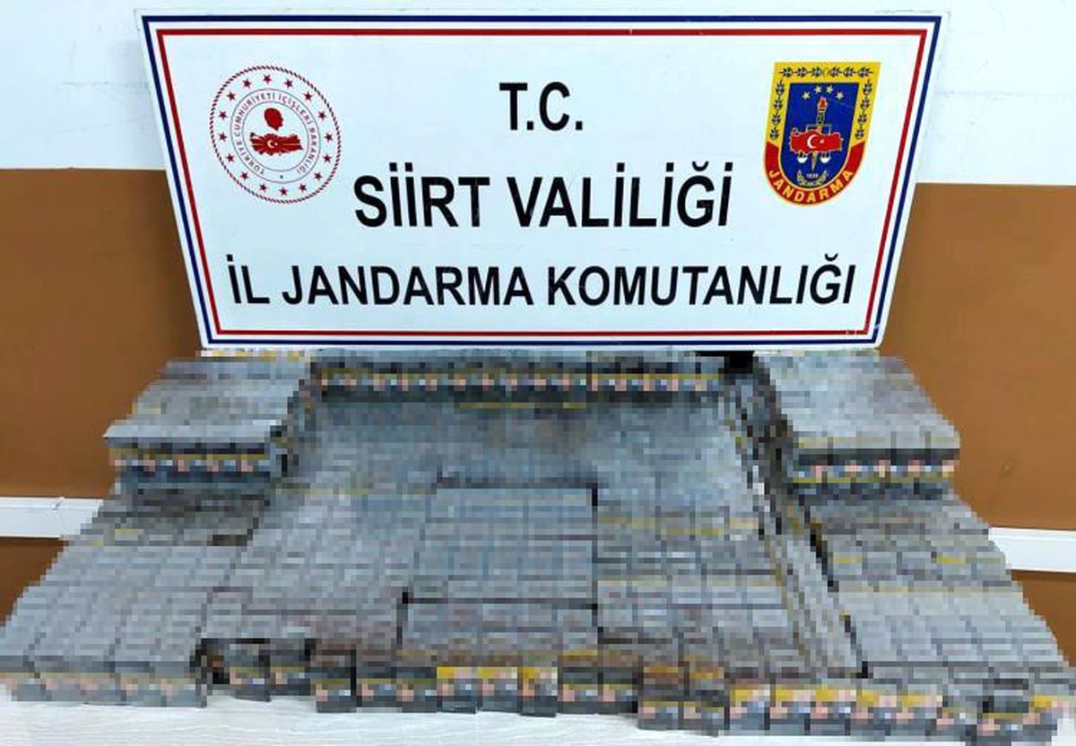 Siirt\'te 1.100 paket kaçak sigara ele geçirildi