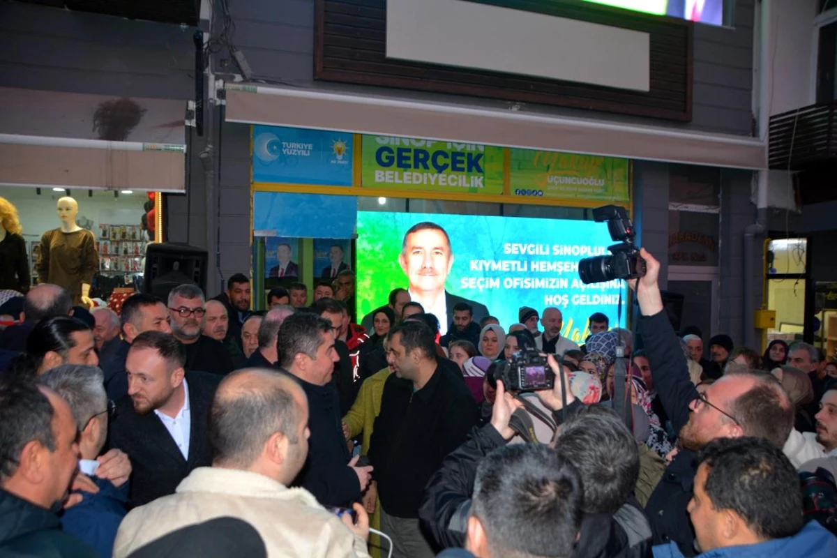 Sinop\'ta AK Parti Seçim İrtibat Bürosu Açıldı