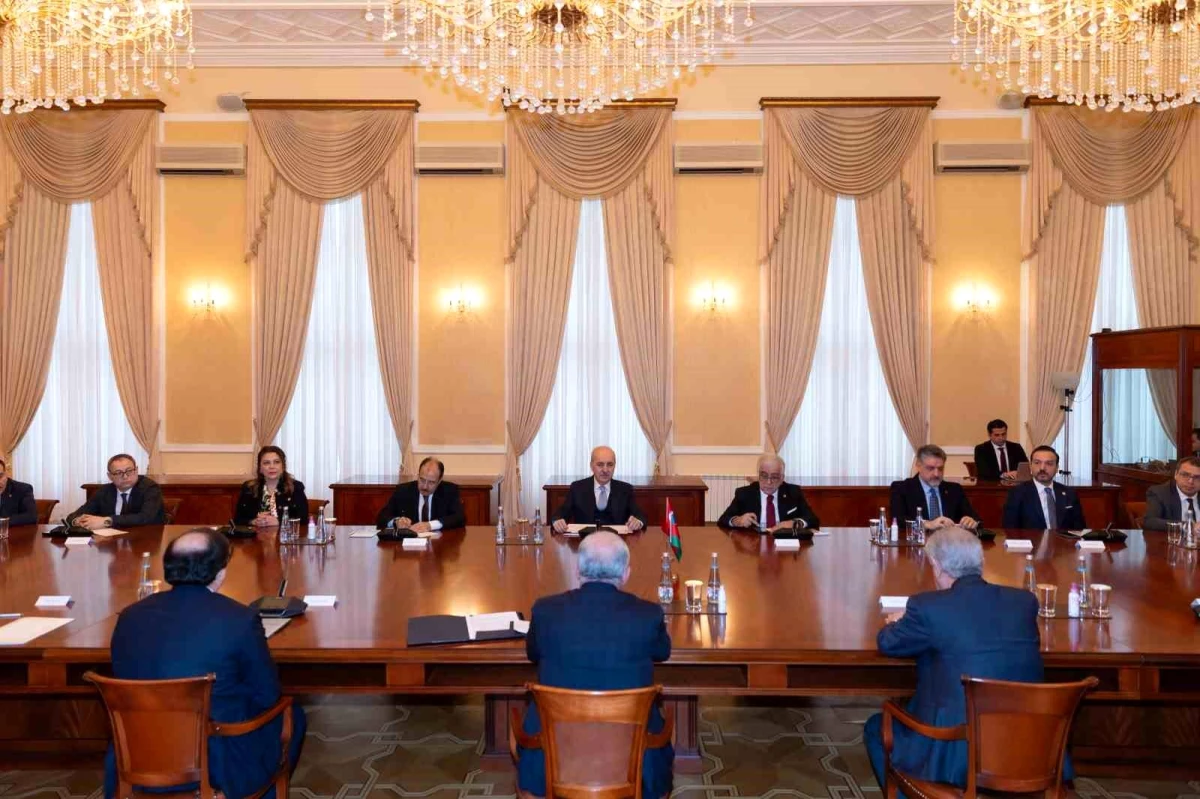 TBMM Başkanı Numan Kurtulmuş, Azerbaycan Başbakanı Ali Asadov ile Görüştü