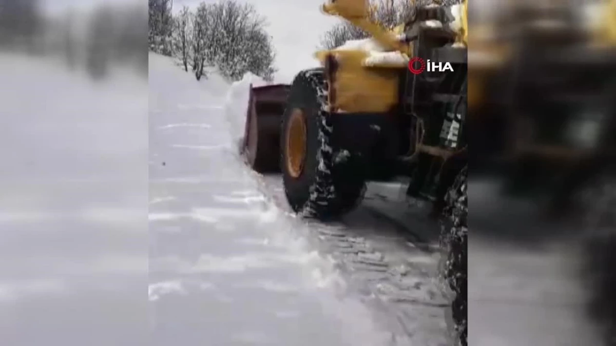 Tunceli\'de kardan kapanan köy yolları ulaşıma açılıyor