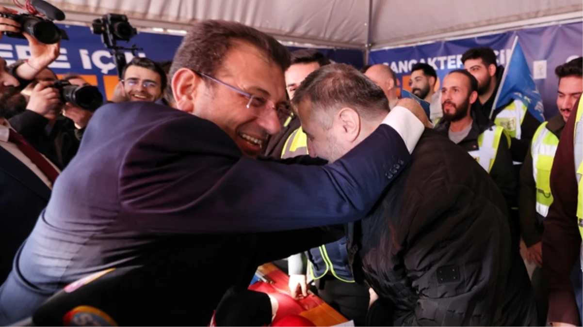 İmamoğlu, AKP çadırında esprili bir şekilde karşılık verdi