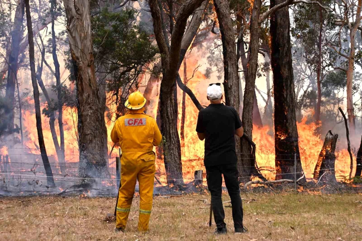Avustralya\'nın Victoria Eyaletinde Kontrol Altına Alınamayan Yangın: 3 Ev ve 16 Bin Hektarlık Alan Yandı