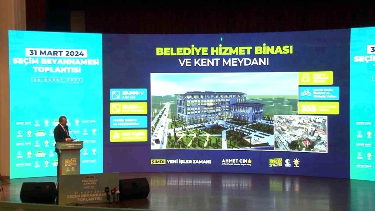 Pendik Belediye Başkanı Ahmet Cin, projelerini açıkladı