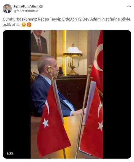 Cumhurbaşkanı Erdoğan, A Milli Erkek Basketbol Takımının maçını izledi Cumhurbaşkanı Erdoğan, A Milli Erkek Basketbol Takımının maçını izledi
