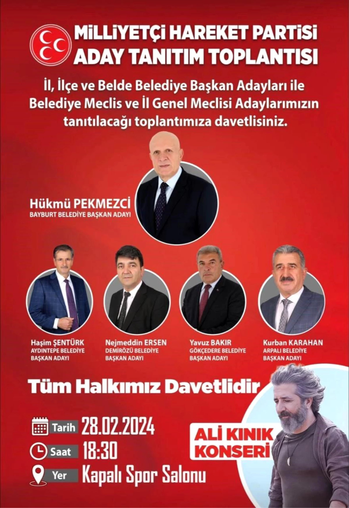 MHP Bayburt\'ta aday tanıtım toplantısı düzenleyecek