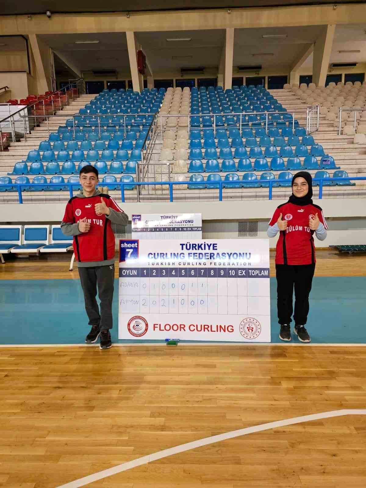 Çay İmamhatip Ortaokulu Okul Sporları Floor Curling Yıldızlar Bölge müsabakalarında ikinci oldu