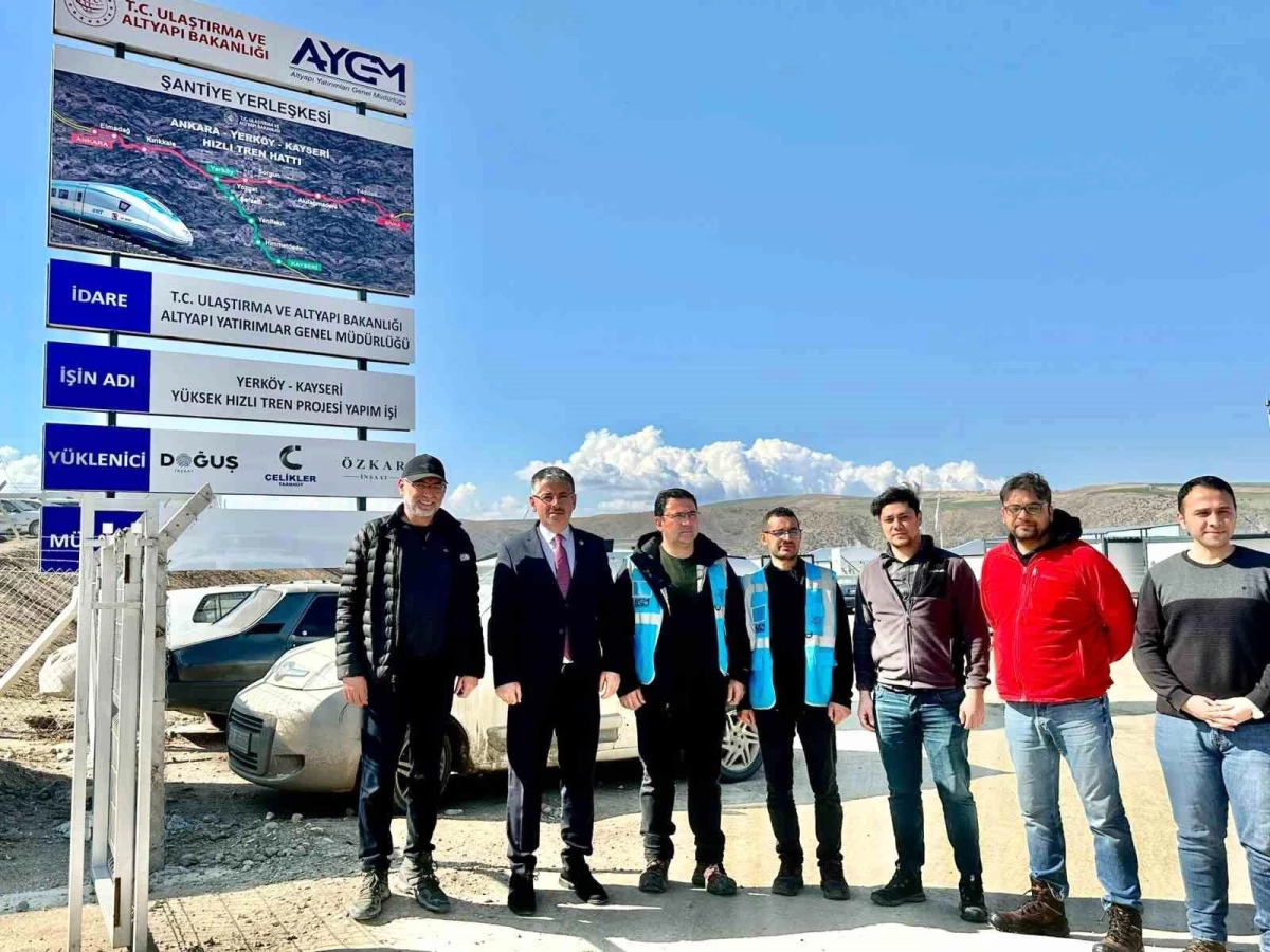 AK Parti Milletvekili Şaban Çopuroğlu, hızlı tren projesinin şantiyesini ziyaret etti