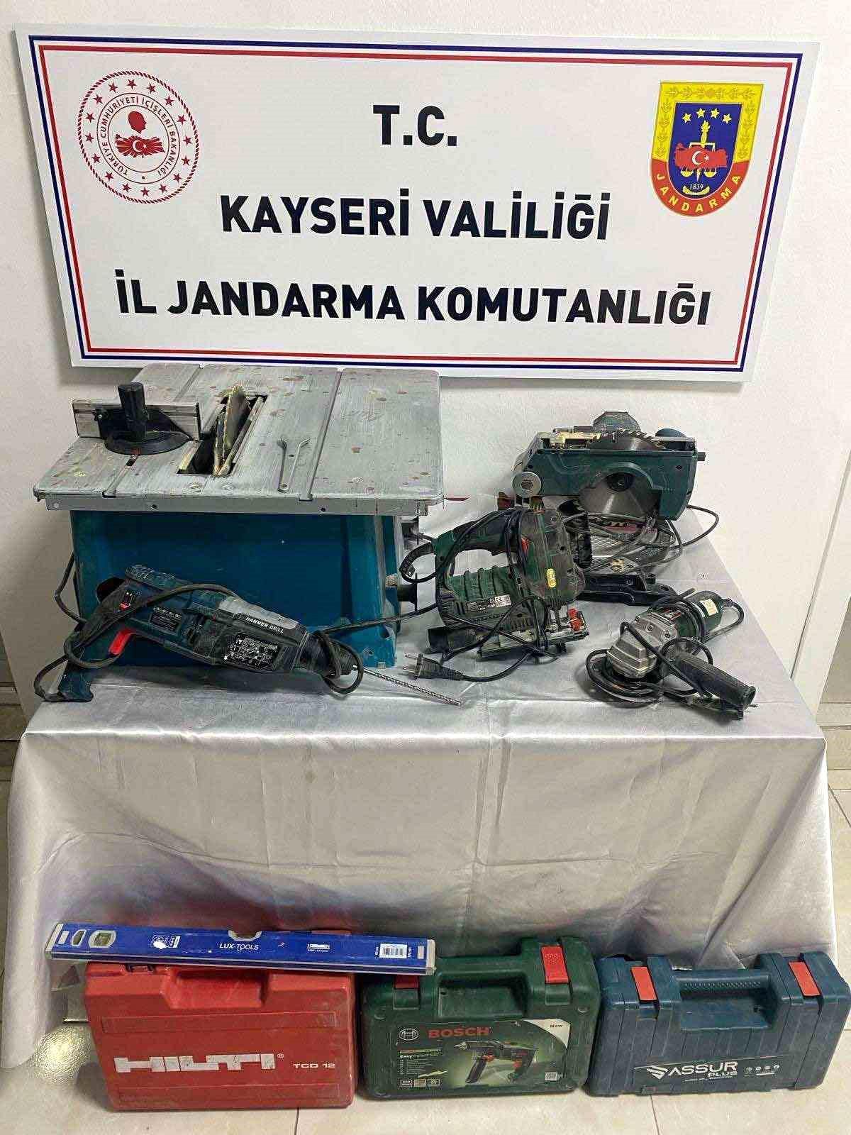 Kayseri\'de 28 bin TL değerinde malzeme çalan şahıs yakalandı