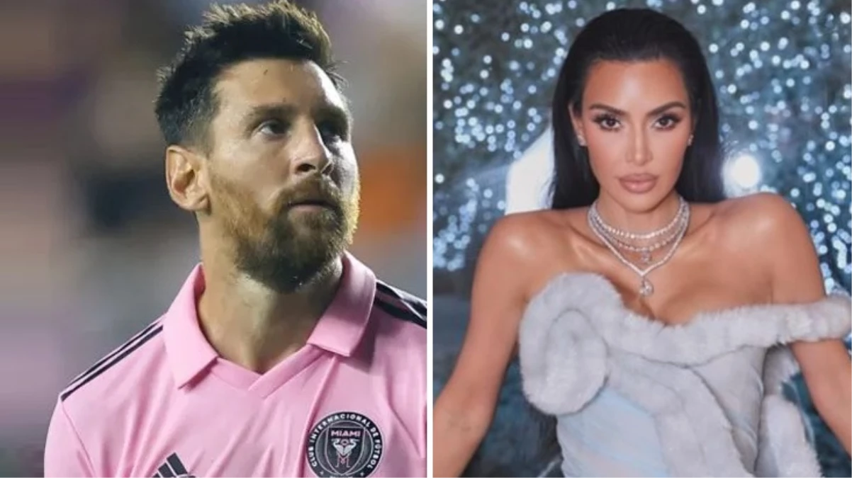 Kim Kardashian Lionel Messi\'yi paylaşmaya doyamadı