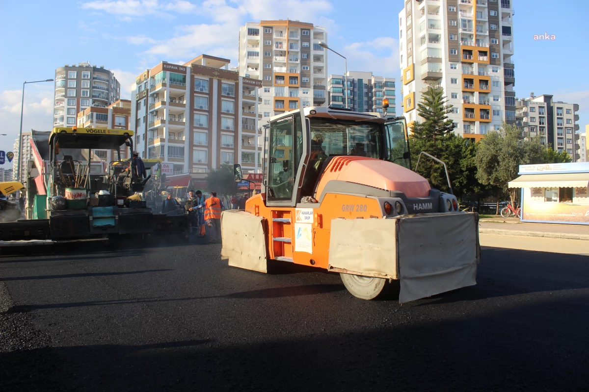Mersin Büyükşehir Belediyesi Zeytinli ve İsmet İnönü Caddelerinde Yol Yapım Çalışmalarını Tamamladı
