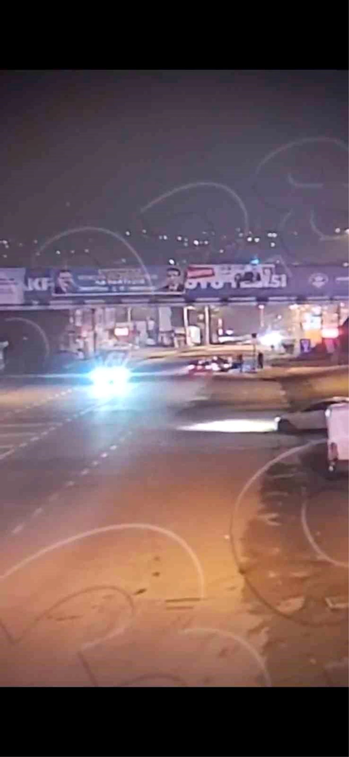 Trabzon\'da kaza anı güvenlik kameralarına yansıdı