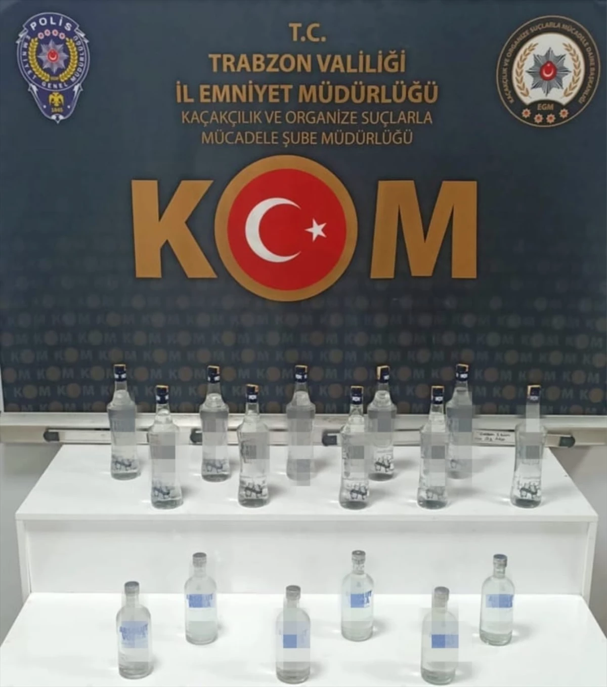 Trabzon\'da sahte içki operasyonunda bir kişi gözaltına alındı