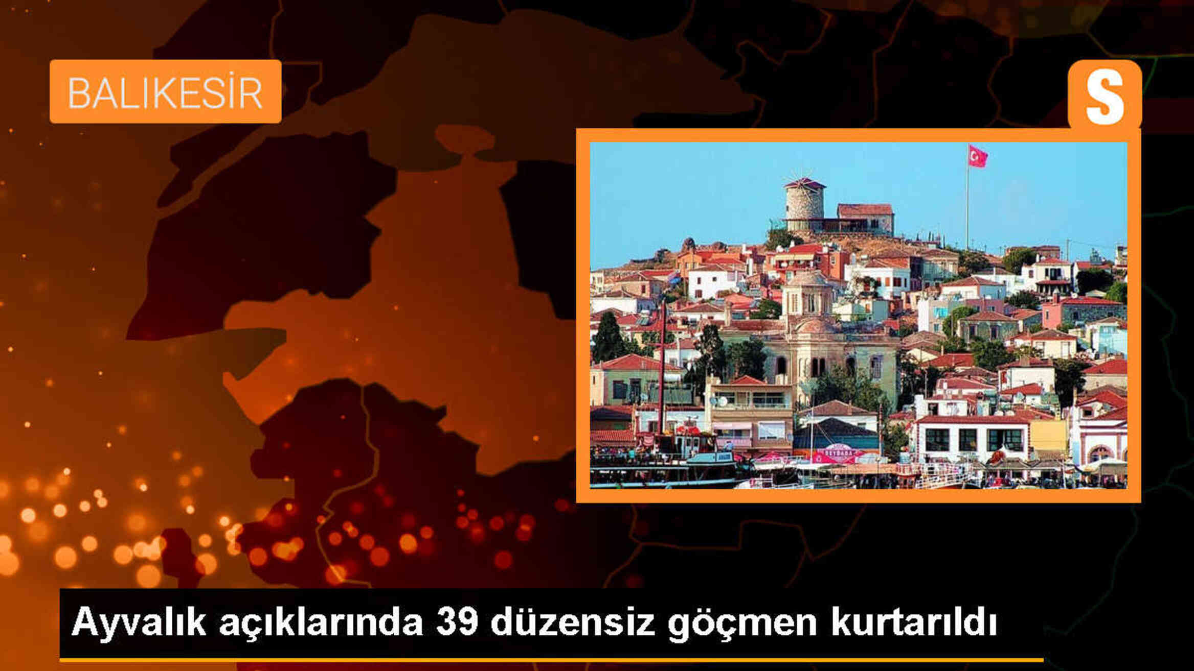 Balıkesir\'de 39 düzensiz göçmen Midilli Adası\'na gitmeye çalışırken kurtarıldı