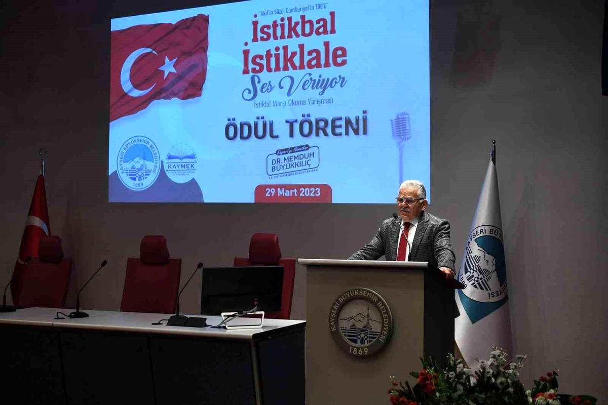 Kayseri Büyükşehir Belediyesi İstiklal Marşı Okuma Yarışması Sonuçları Belli Oldu
