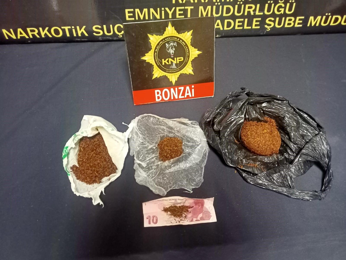 Karaman\'da polis operasyonunda 2 şüpheli tutuklandı
