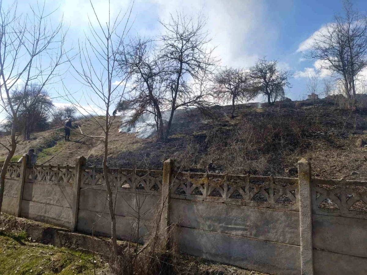 Bolu\'da mezarlık yangını kontrol altına alındı