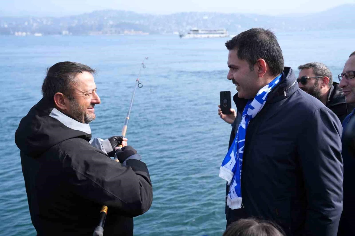 Murat Kurum, Sarıyer\'de Olta Balıkçılarıyla Buluştu
