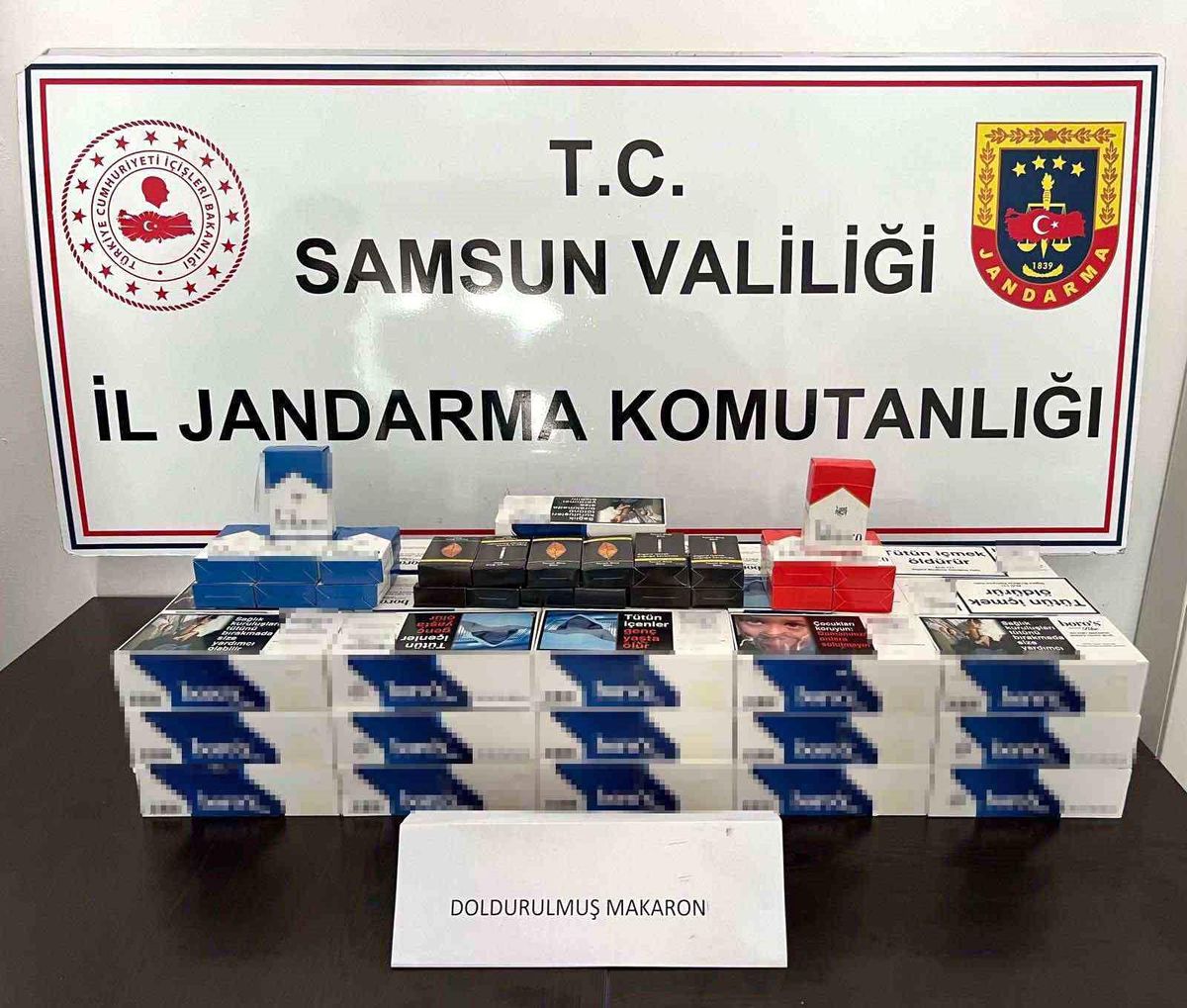 Samsun\'da Jandarma Operasyonunda Makaron Ele Geçirildi