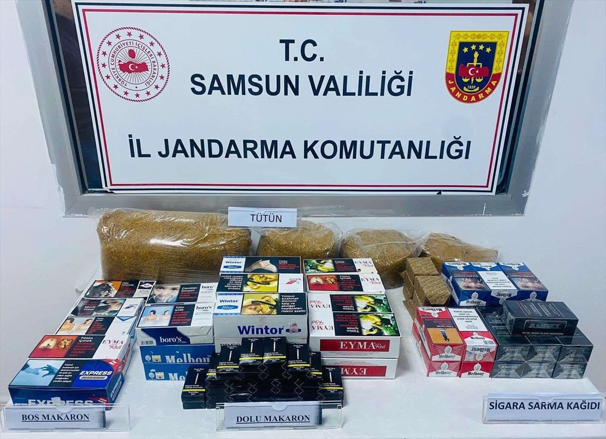 Samsun\'da tütün ve sigara kaçakçılığı operasyonu: 4 şüpheli gözaltına alındı