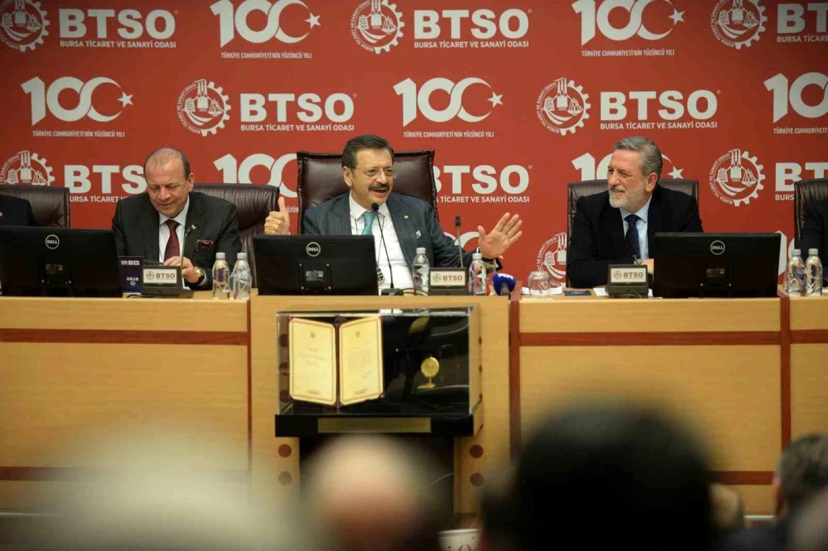 TOBB Başkanı Rifat Hisarcıklıoğlu, BTSO\'nun Projelerini Takdir Etti