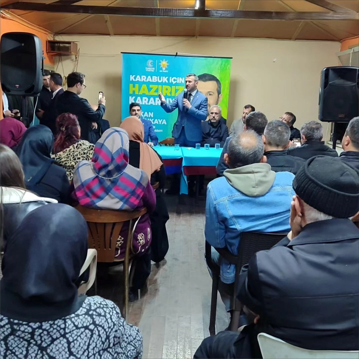 AK Parti Karabük Belediye Başkan Adayı Özkan Çetinkaya, mahalle ve iş merkezleri ziyaretleri yaptı