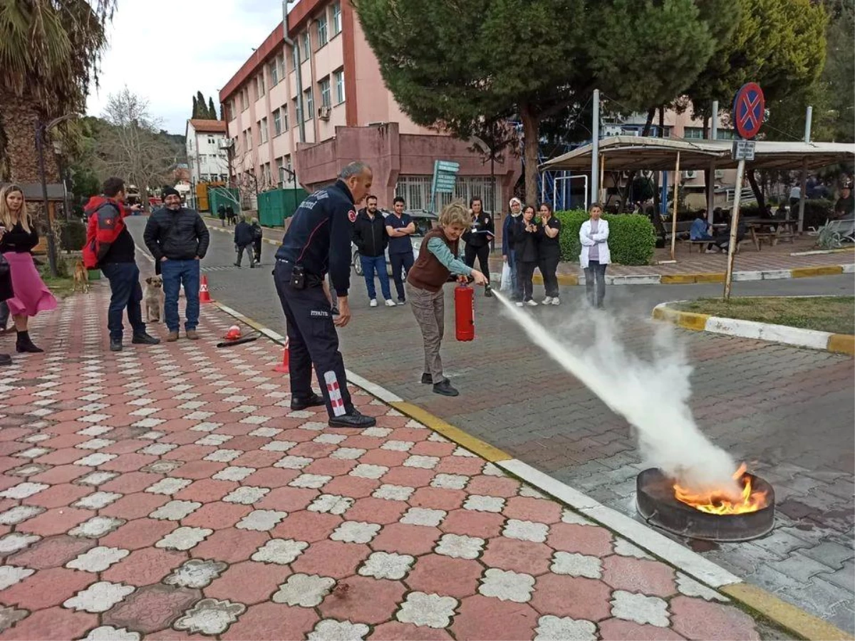 Aydın Devlet Hastanesi Personeline Yangın Eğitimi