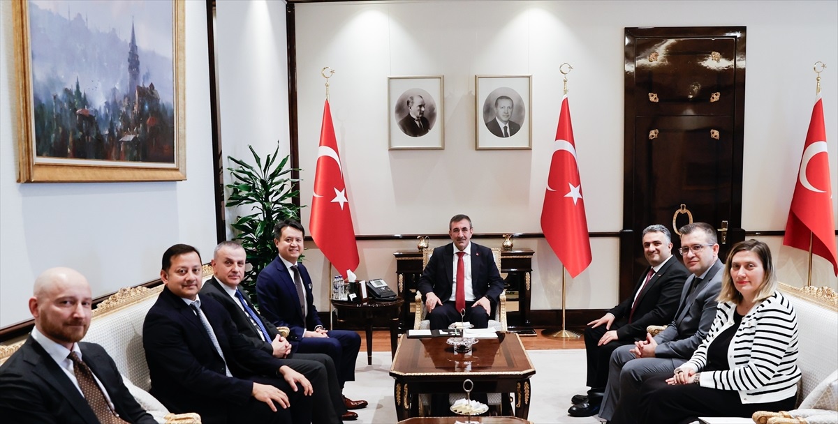 Cumhurbaşkanı Yardımcısı Cevdet Yılmaz, WIPO Genel Direktörü Daren Tang ile görüştü