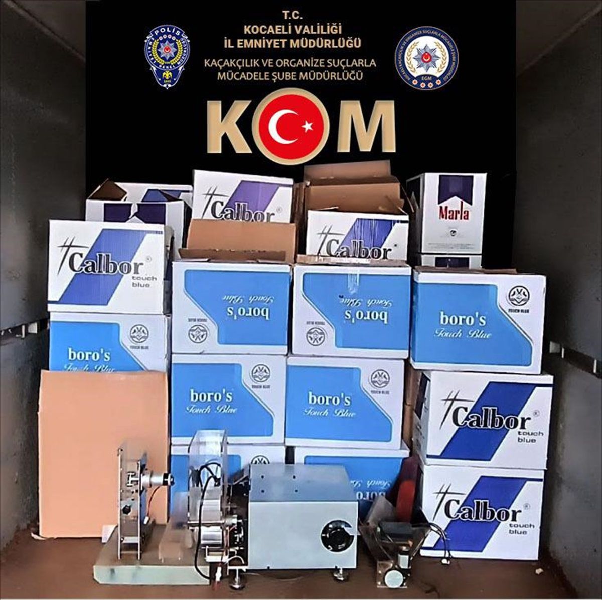 İzmit\'te 263 Bin Makaron Ele Geçirildi