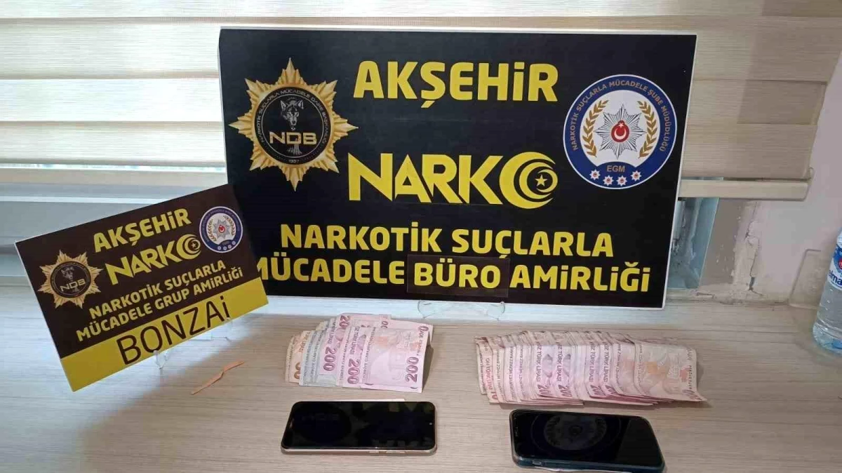 Akşehir\'de yapılan uyuşturucu operasyonunda 2 şüpheli tutuklandı