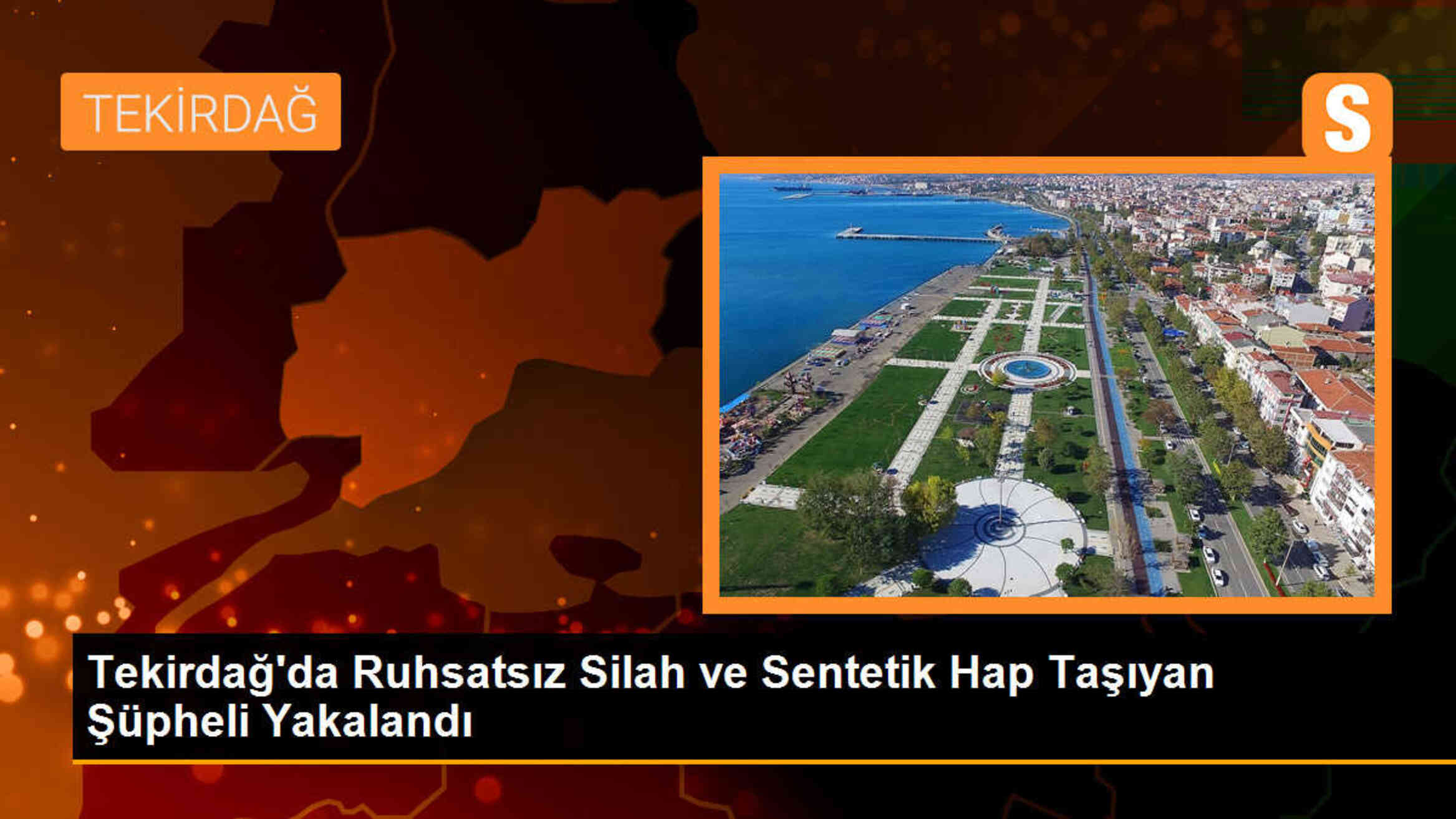 Tekirdağ\'da Ruhsatsız Silah ve Sentetik Hap Taşıyan Şüpheli Yakalandı