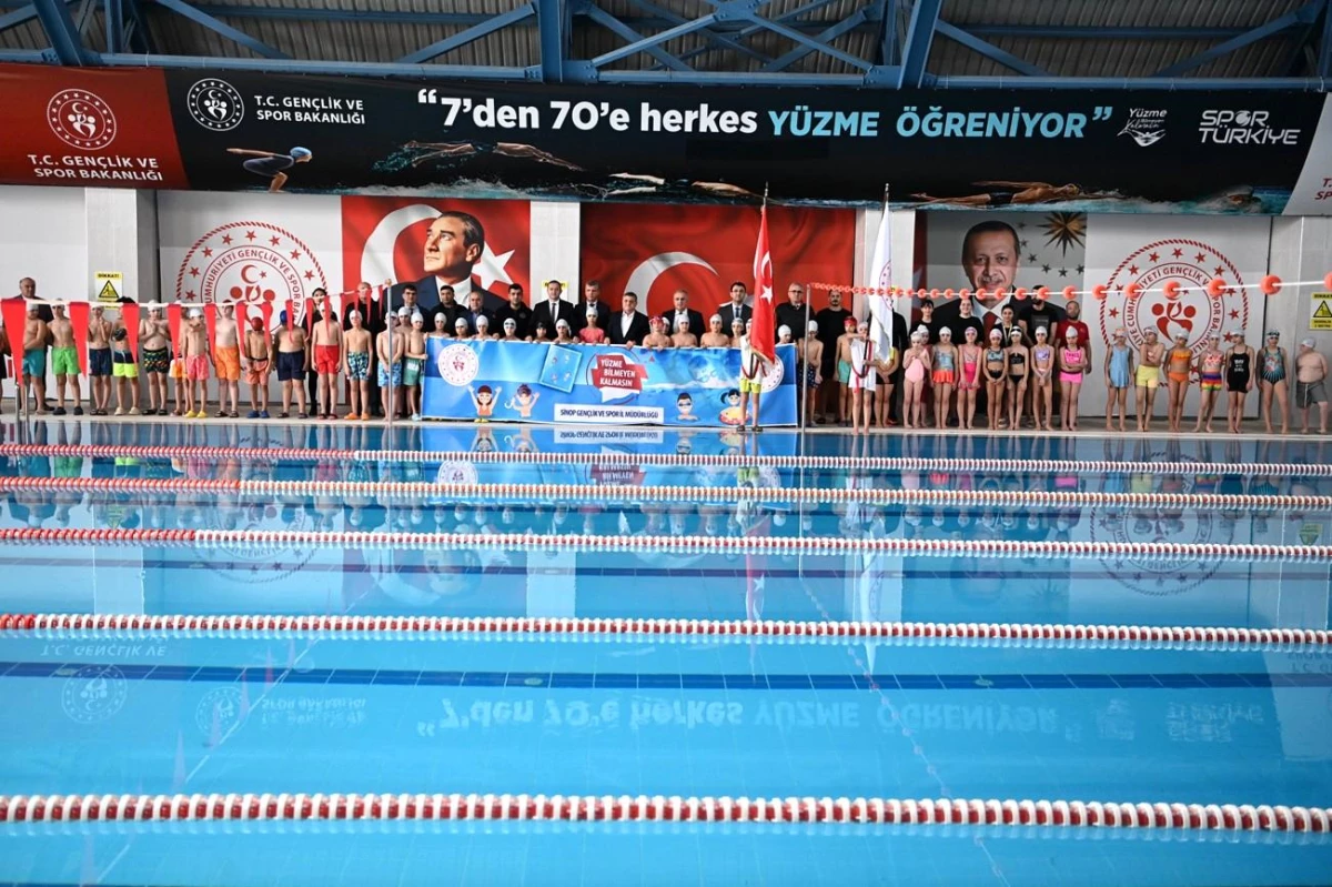 Sinop\'ta Yüzme Bilmeyen Kalmasın Projesi Gelişim Programı 2. dönem açıldı