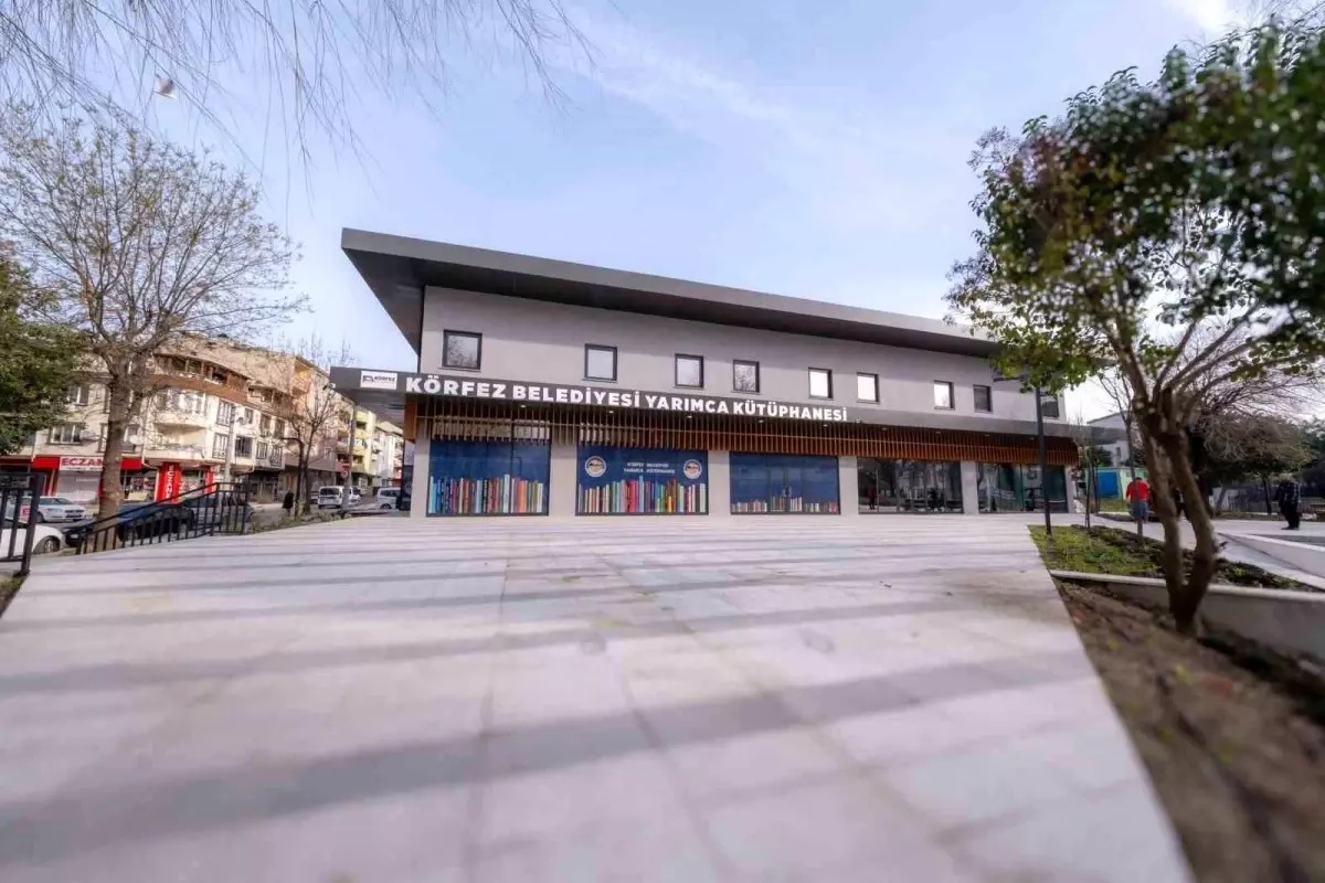 Körfez\'e kazandırılan Yarımca Kütüphanesi yarın açılıyor