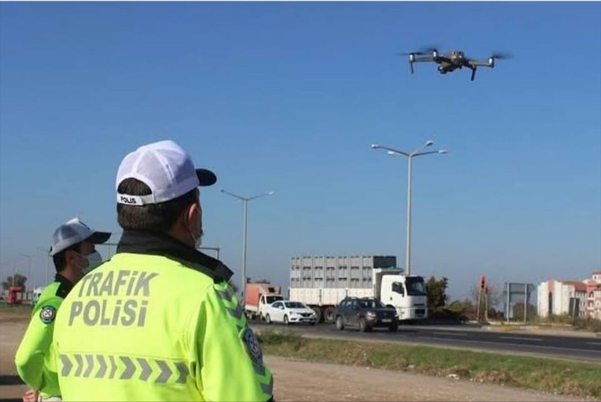 Bilecik\'te Dron Destekli Trafik Denetimi