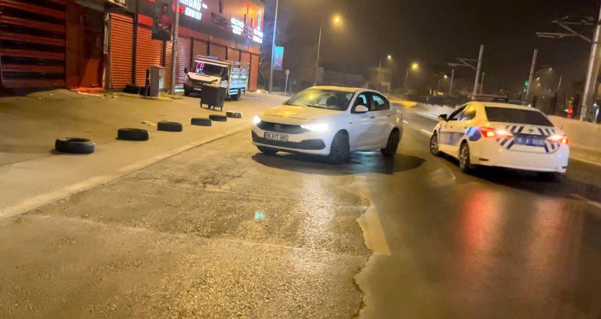 Bursa\'da Alkollü Sürücü Polis Kovalamacası