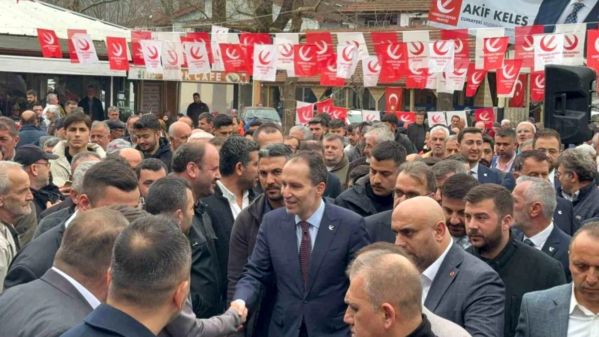Fatih Erbakan, Düzce\'de seçim ofisi açtı