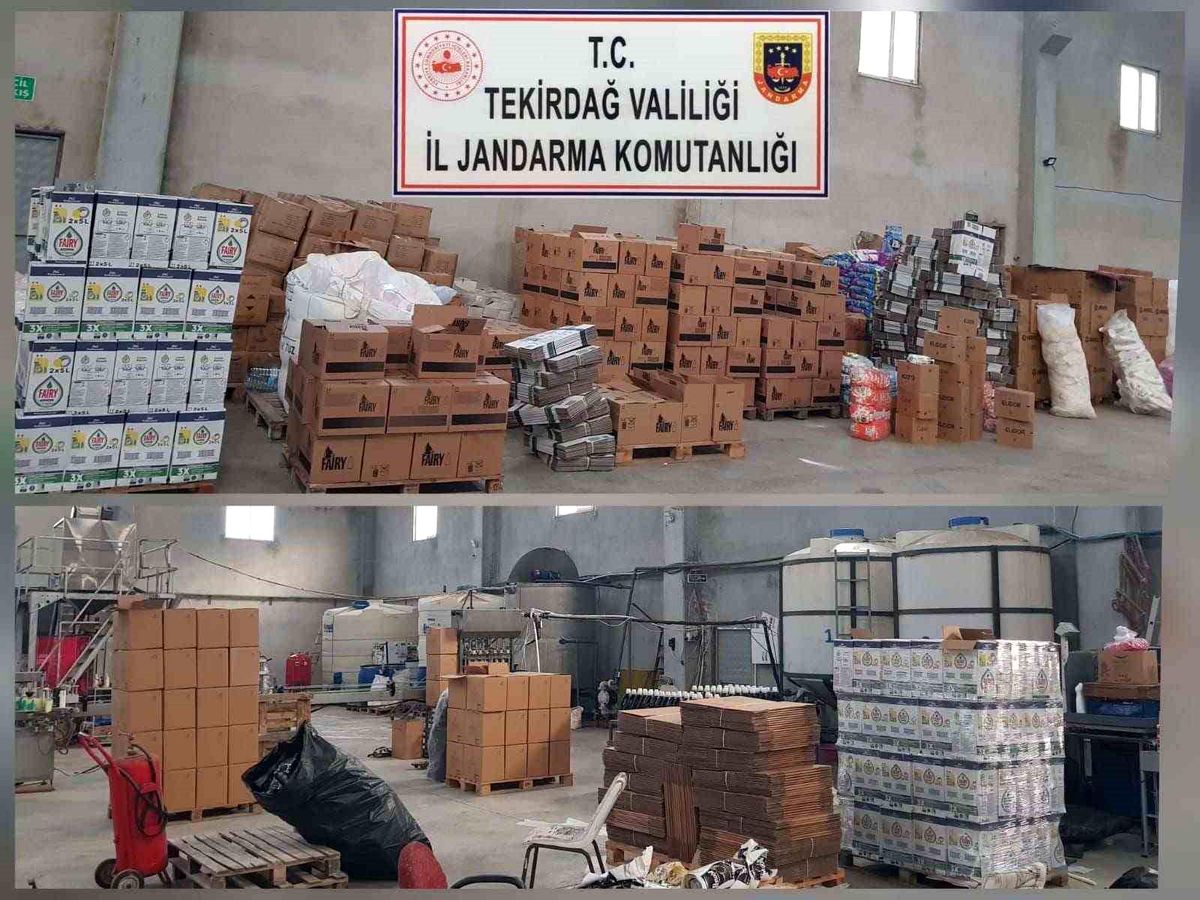 Tekirdağ\'da 20 Ton Sahte Deterjan Ele Geçirildi